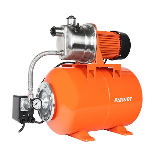 Nasosnaya stantsiya PATRIOT PW 1200-24 INOX, nasosnaya chast - nerzh.stal, bak 24 l, 1200 Vt, 3800 l/chas_1