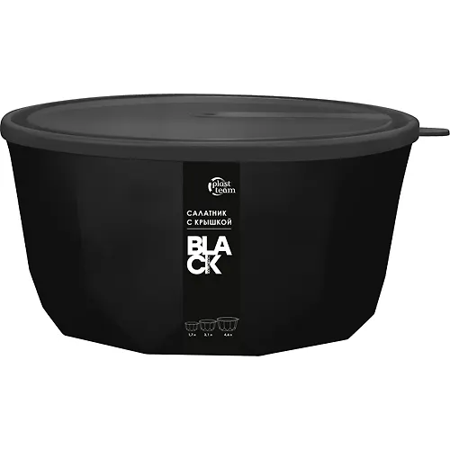Salatnik Plast Team BLACK s kryshkoj 1,7l PT1713_1