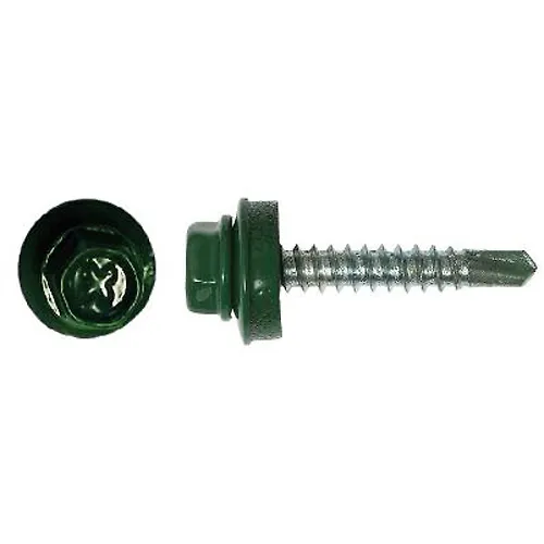 Samorezy 5,5 h 19 krovelnye, sverlo, zelenyj moh RAL 6005 (4000 sht) g.Moskva_1