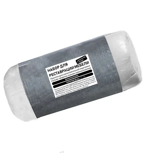 Nabor dlya restavratsii i peretyazhki mebeli 50 h 50sm (kozha, porolon 22kg/m3, 20mm, gvozdi) (seryj)_1