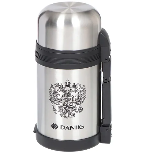 Termos DANIKS nerzh 1l serebristyj, shir.gorlo SL-100GX_1