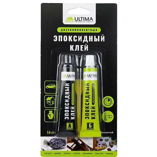 Klej epoksidnyj bestsvetnyj Ultima Epoxy 7+7gr (10sht up)_1