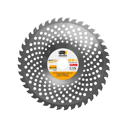 GS-I, 230mm x 25.4mm x 1.3mm x 40T IRON WAVE nozh d/benzokosy volnoobraznyj 40 zubev (25/50 sht./kor_1