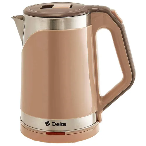 CHajnik DELTA DL-1109 plastik DVOJNAYA STENKA,1500 Vt, 2l, bezhevyj(12)_1