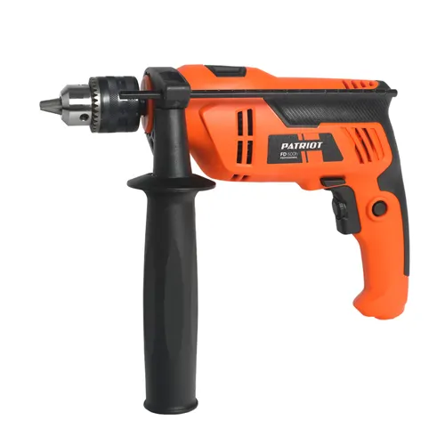 Drel elektricheskaya udarnaya PATRIOT FD 600h, s udarom, moschnost 710Vt, 0-2800ob/min,44800 ud/min, ma_1