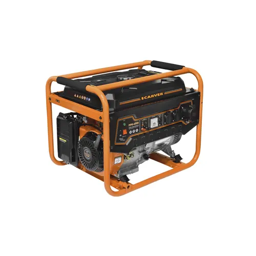 Generator benz. CARVER PPG- 6500 (LT-188F, 5,0/5,5kVt, 220V, bak 25l, obmotka med)_1