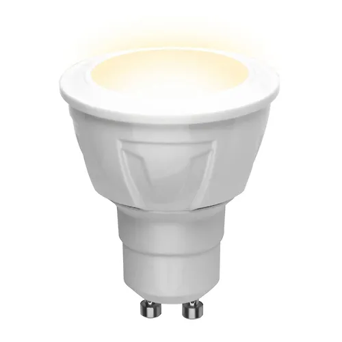 Lampa svetodiodnaya. Forma «JCDR» LED-JCDR 6W/WW/GU10/FR PLP01WH UL-00002423_1