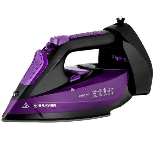 Utyug Brayer 4016BR 2400 Vt, 350 ml, par 140 g/min, keramicheskaya podoshva, besprovodnoj_1
