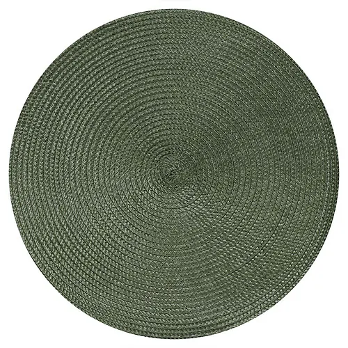 Salfetka dlya stola polimer, 38h38 sm, kruglaya, svetlo-zelenaya, Y4-4369 (387059)_1