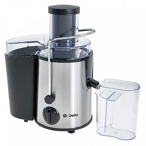 Sokovyzhimalka DELTA DL-0232 chernyj/nerzh., 600Vt., emkost dlya soka 500ml_1