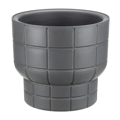 Kashpo KARE IDEA D220mm 3,7l so vstavkoj Grafitovyj_1