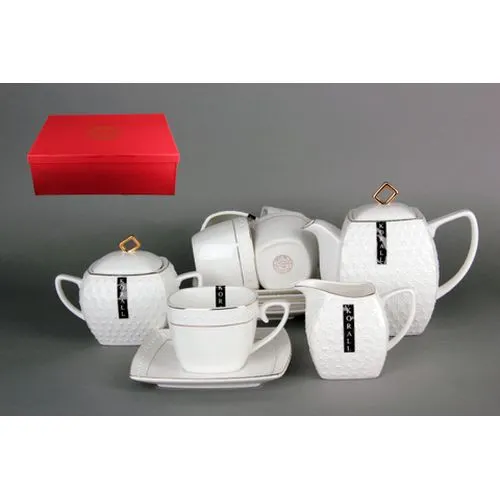 Nabor chajnyj 6/15 farfor kvadrat 900 ml 240 ml 500 ml CPT0115-A Snezhnaya koroleva_1