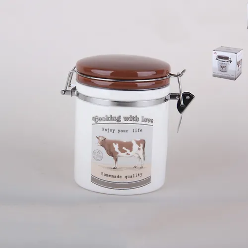 Banka d/syp.produktov 700ml s klipsoj p/up, Country life ZFC039-C1_2