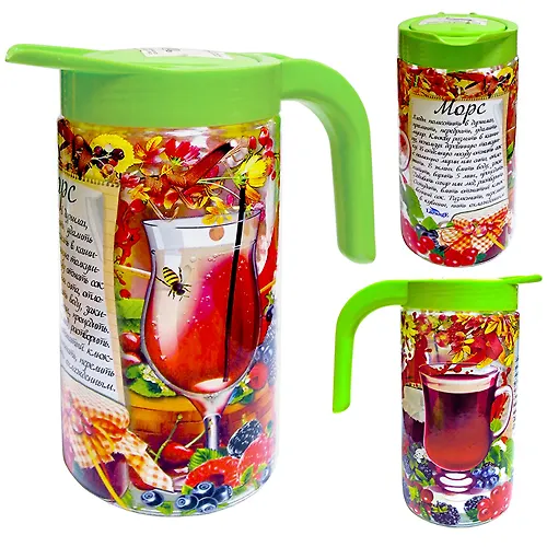 Kuvshin dlya napitkov dekorirovannyj s retseptom prigotovleniya MORS, 1,5 l  107015_1