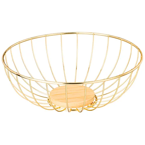 Fruktovnitsa agness metallicheskaya tsvet: gold, 25h9 sm 790-362_1