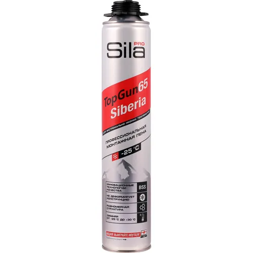 Pena montazhnaya prof. SILA Pro TopGun 65 SIBERIA ZIMNYAYA 850 ml_1