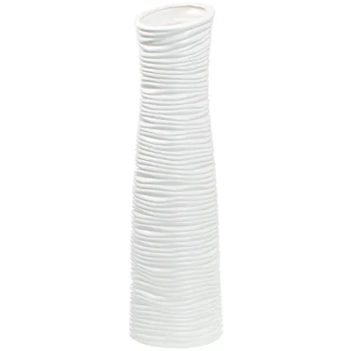 Vaza F 16*56sm Rebristaya belaya JC-11812 I.K (311808)_2