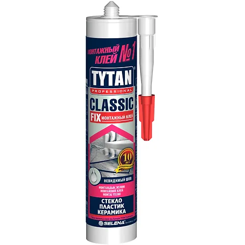 Klej montazhnyj prozrachnyj 310 ml TYTAN Professional Classic Fix_1