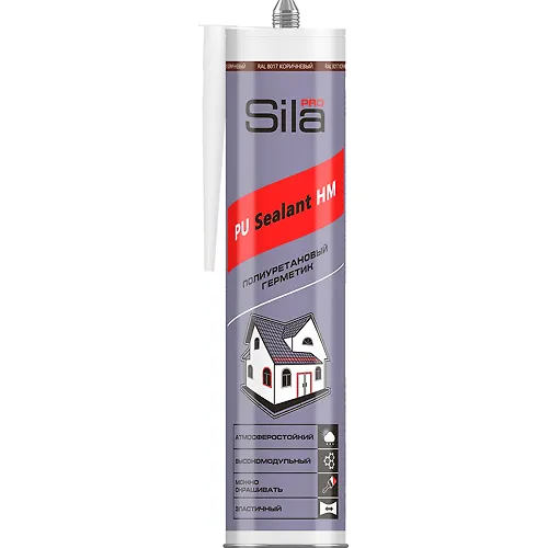 Germetik poliuretanovyj vysokomodulnyj 280 ml. SILA PRO Sealant HM KORICHNEVYJ RAL 8017_1
