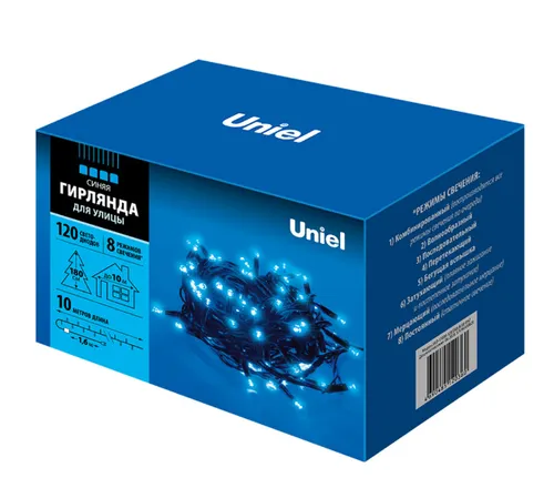 Girlyanda svetod. s kontrollerom ULD-S1000-120/DBA BLUE IP67 10m. 120 svetod. Sinij svet. UL-00005262_4