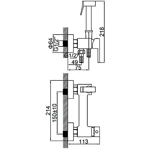 Gigienicheskij dush so smesitelem Ledeme L5398A-7, satin_2