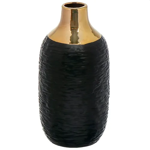 Vaza keramika, nastolnaya, 32 sm, Kanny, Y4-7258, chernaya (444740)_1
