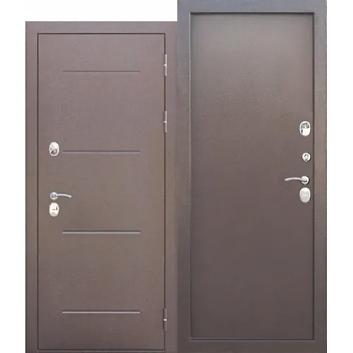 Dver met. ISOTERMA 11 sm mednyj antik METALL-METALL 960 levaya _KLIMATICHESKAYA  _1