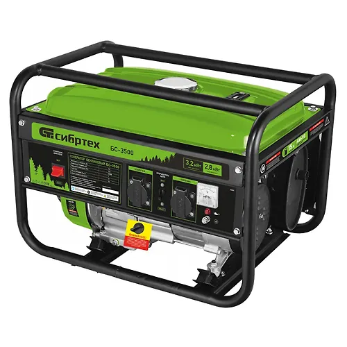 Generator benzinovyj BS-3500, 3,2 kVt, 230V, 4-h takt., 15 l, ruchnoj starter// Sibrteh art.94544_1