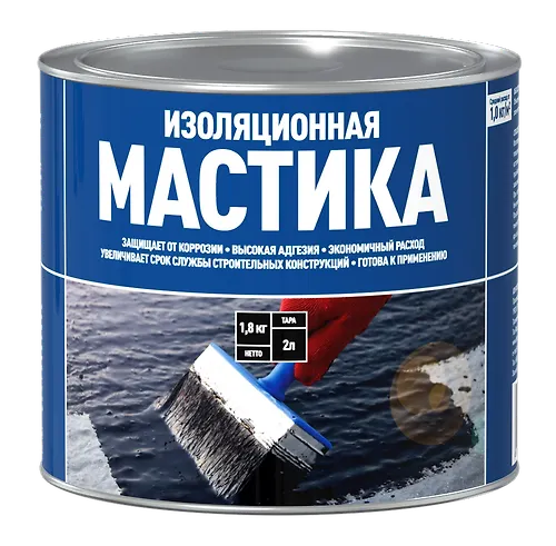 Mastika bitumnaya BITUMAST izolyatsionnaya (2l /1,8 kg / metall)_1