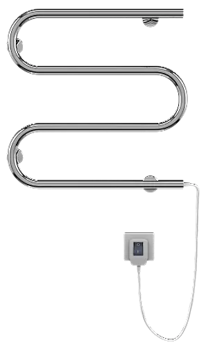 Polotentsesushitel ELEKTRO  25 M-obraz. (nerzh. stal) 500 h 500mm  TERMINUS(rezba 3/4)_1