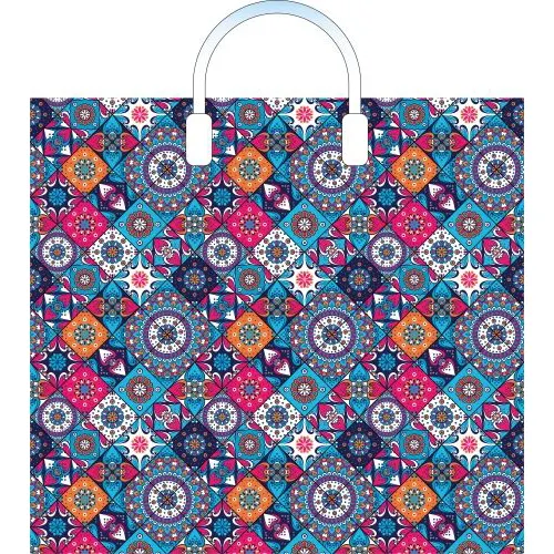 Paket s plastmassovymi ruchkami 38h34+3 sm (90) 