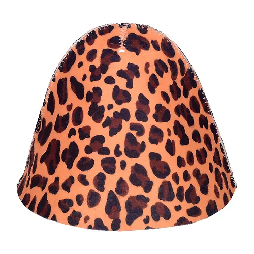 SHapka dlya bani i sauny «Leopardovyj print» 