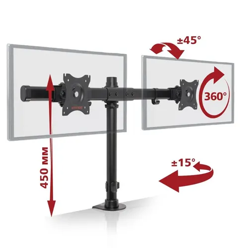 Kronshtejn dlya 2-h monitorov Arm media LCD-T42 black 4 sht/up. (10165)_1