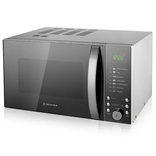 Mikrovolnovaya pech BRAYER 2504BR 900Vt, 25l, tsifr.upravl, 7 rezhim.prigot, LED disp, tajmer 95min_1