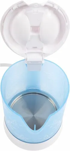 CHajnik dorozhnyj Centek CT-0054 (sinij/belyj) 600ml, 600Vt, DOROZHNYJ CHAJNIK + 2 CHASHKI + 2 LOZHKI_3