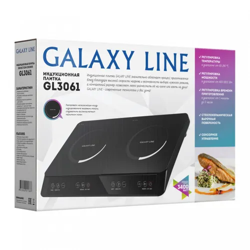 Induktsionnaya plitka Galaxy LINE GL 3061 (2sht) 3400 Vt, regulirovka temperatury v diapazone ot 80-240_4