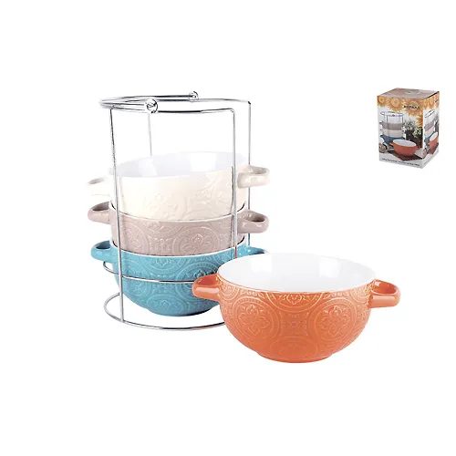 Nabor bulonnits 1/4 na met. podst. 550 ml, p/up, Modena (4tsv) HEN1364_1