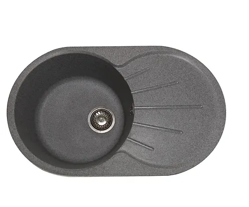 Mojka GranAlliance G-32 odnosektsionnaya reversivnaya temno-seraya s sifonom, 740h460 mm_1