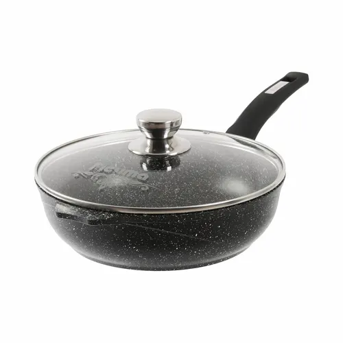 Sotejnik 26 sm s nesemnoj ruchkoj i cteklyanoj kryshkoj AP Granit black art.s263802_1